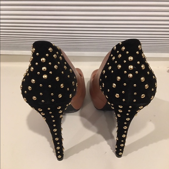 Jessica Simpson cappuccino peeptoe w/studs size 11 - Picture 4 of 6